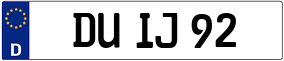 Trailer License Plate